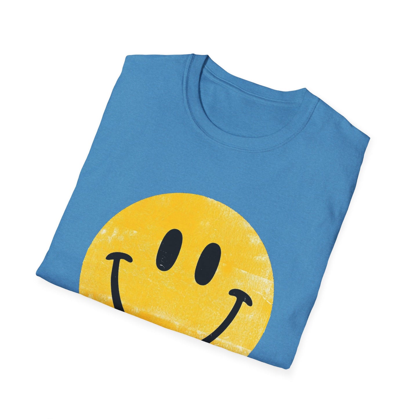 Funny 'I Hate You' Smiley T-Shirt — Retro Distressed Yellow Smiley Tee
