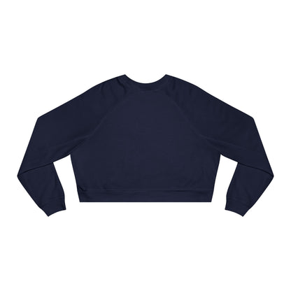 Cropped Pullover — "Wine Is Cheaper Than Therapy" Women’s Crop Sweatshirt