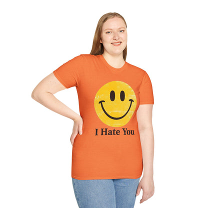 I Hate You Smiley T-Shirt