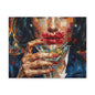 Cocktail Kiss Matte Canvas Wall Art