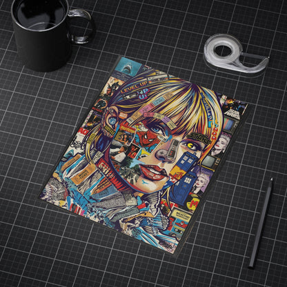 Pop Culture Collage Portrait Print — Colorful Retro Movie & TV Art Print