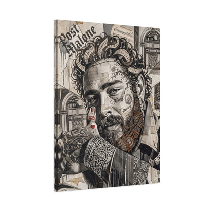 Post Portrait Matte Canvas Wall Art, Stretched 1.25"