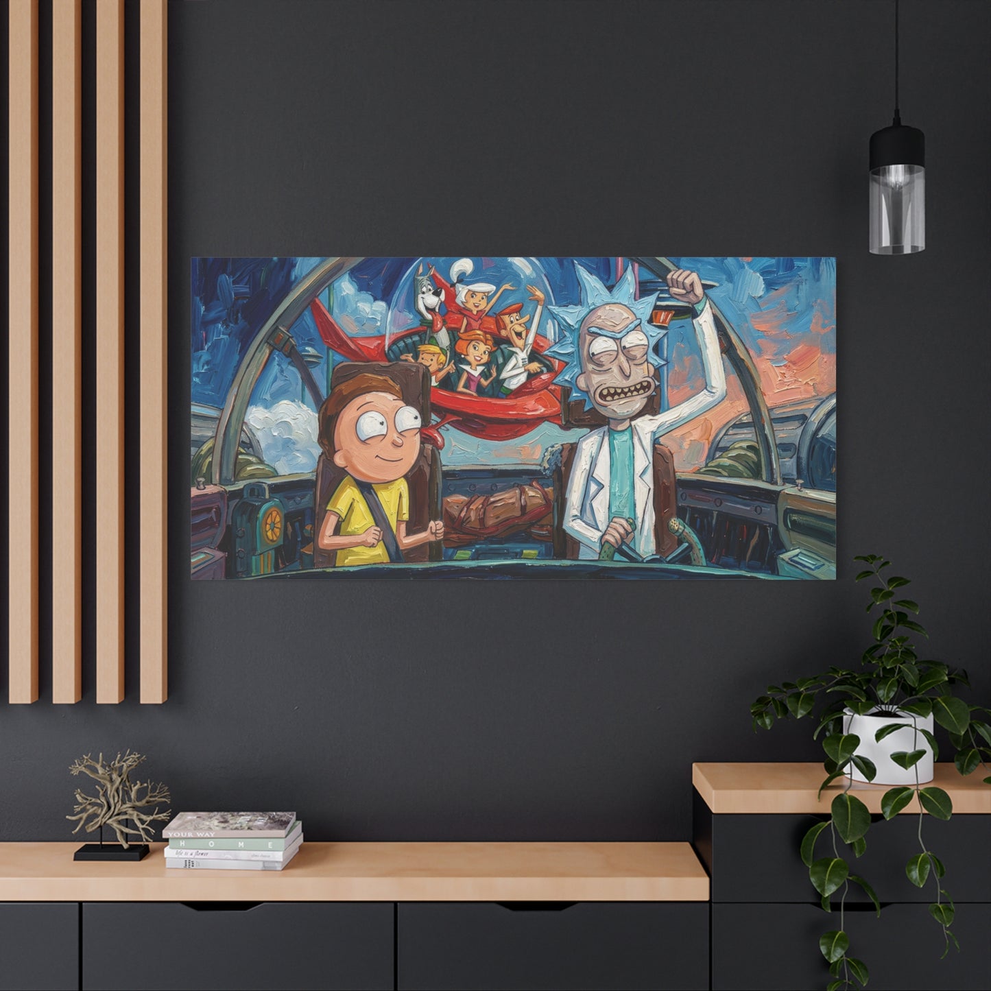 Ricks World 3 Abstract Canvas Wall Art — Matte Stretched 1.25"