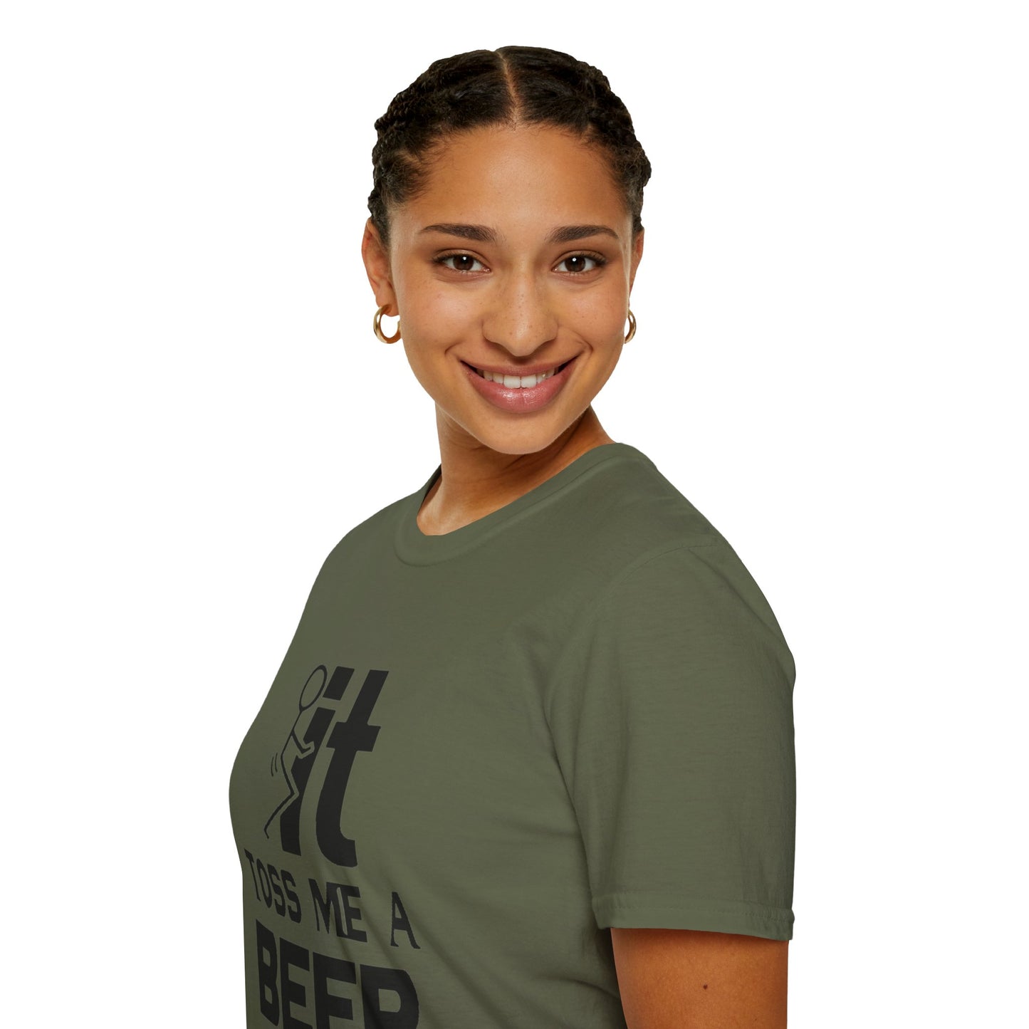 Funny 'Toss Me a Beer' T-Shirt – Beer Toss Party Tee
