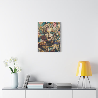 Hollywood Star Portrait Matte Canvas Wall Art, Stretched 1.25"