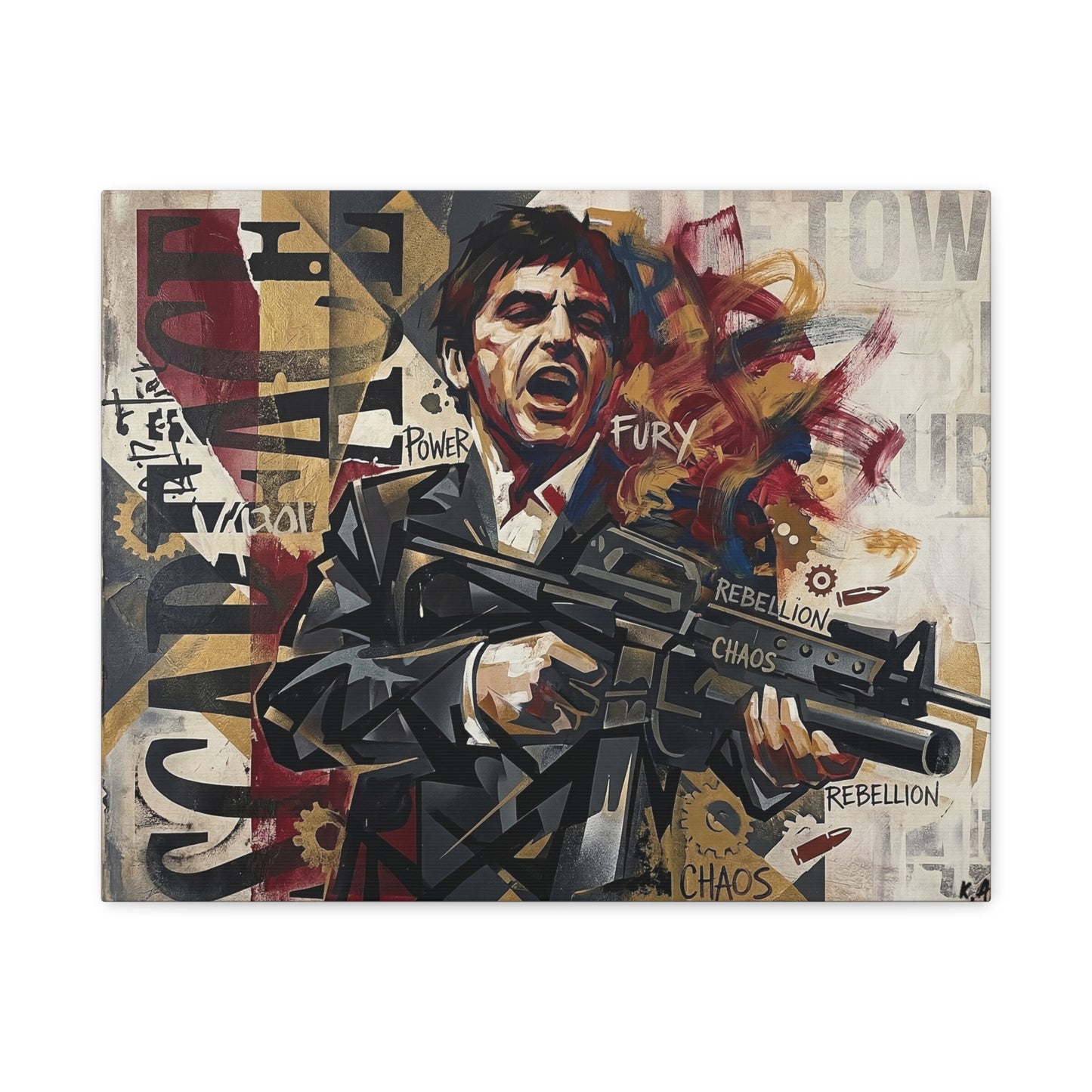 Tony's War Canvas Wall Art Print