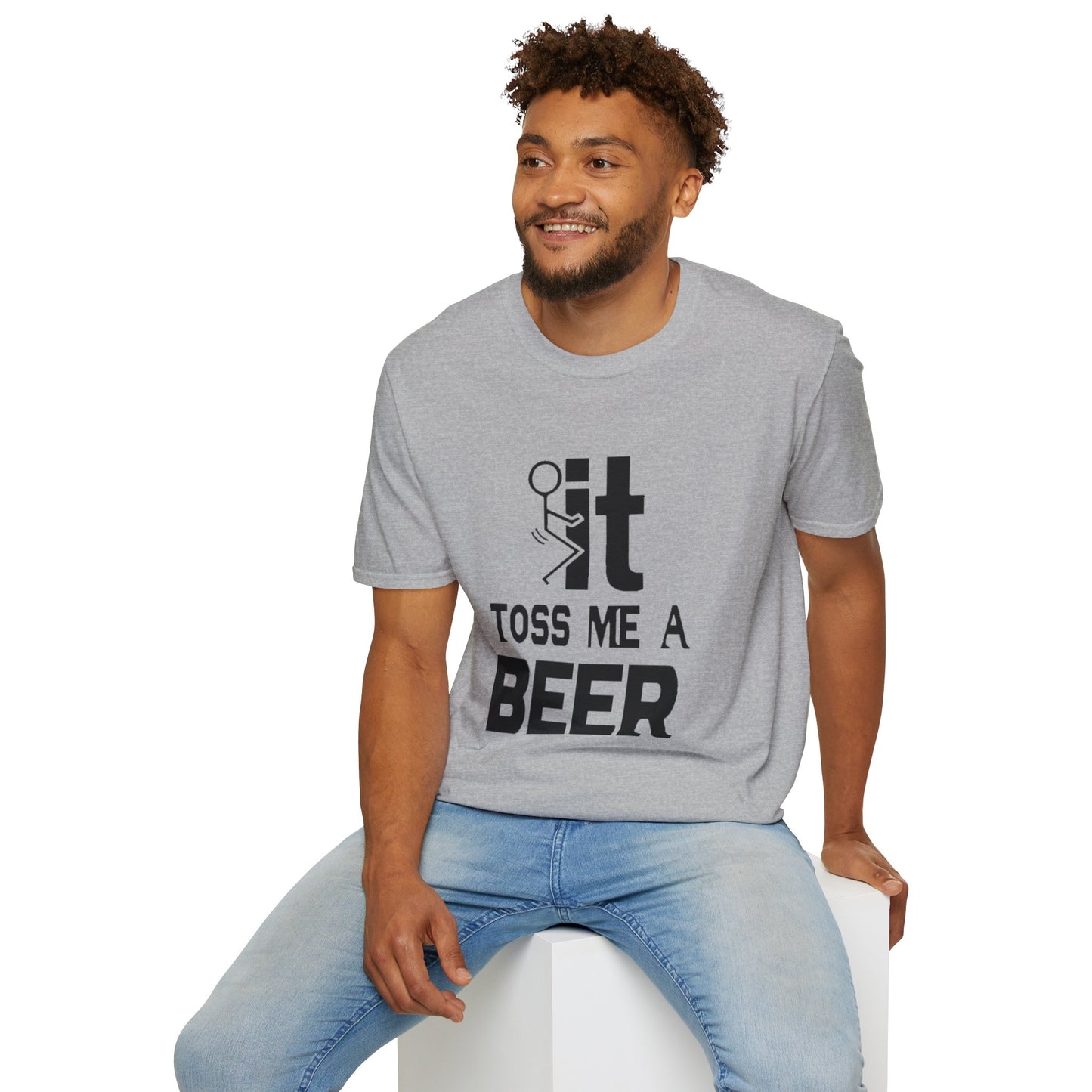 Funny 'Toss Me a Beer' T-Shirt – Beer Toss Party Tee