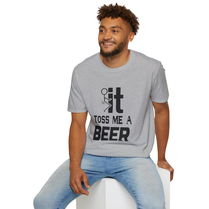 Funny 'Toss Me a Beer' T-Shirt – Beer Toss Party Tee