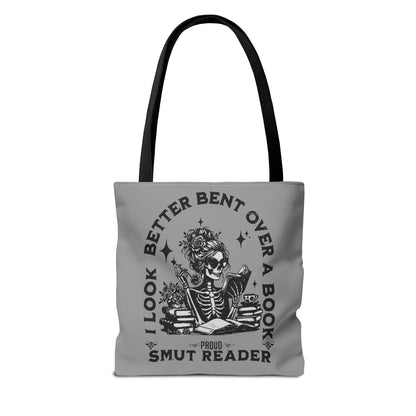 Smut Reader Tote Bag – "I Look Better Bent Over a Book" Booklover Gift
