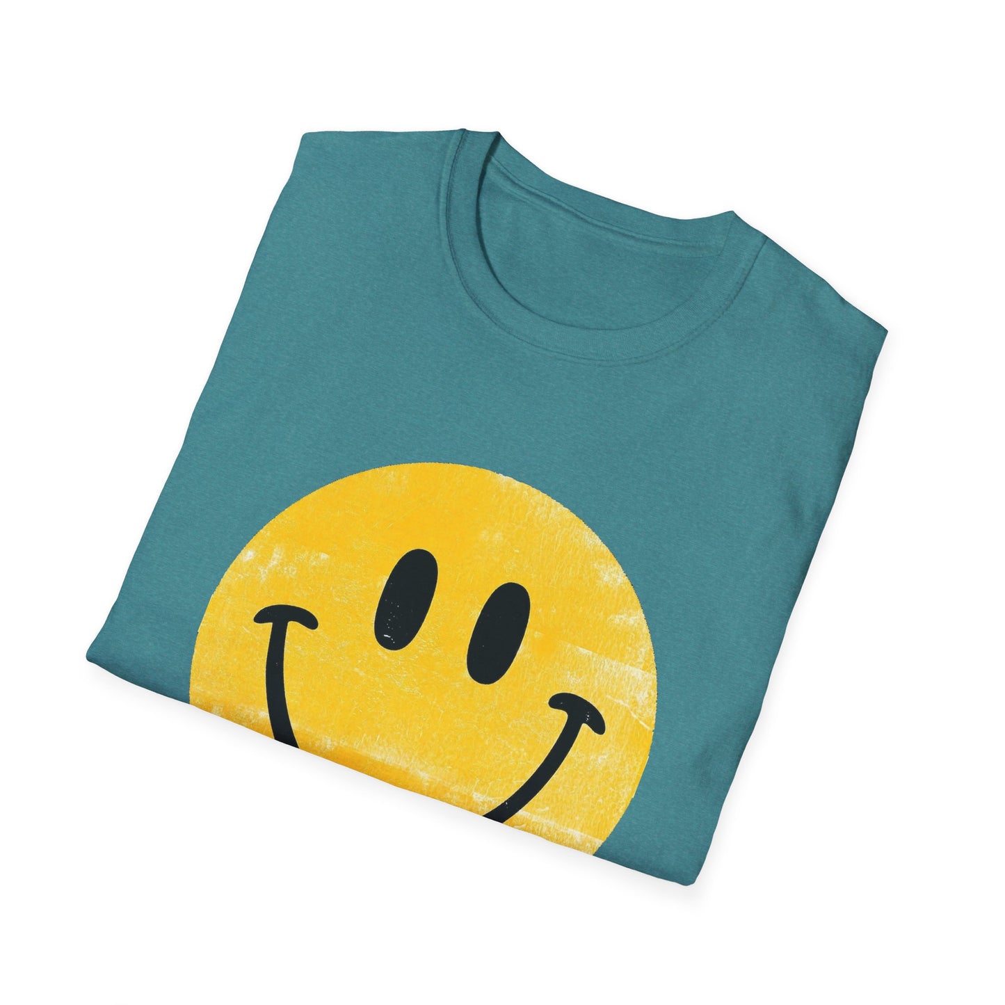 Funny 'I Hate You' Smiley T-Shirt — Retro Distressed Yellow Smiley Tee