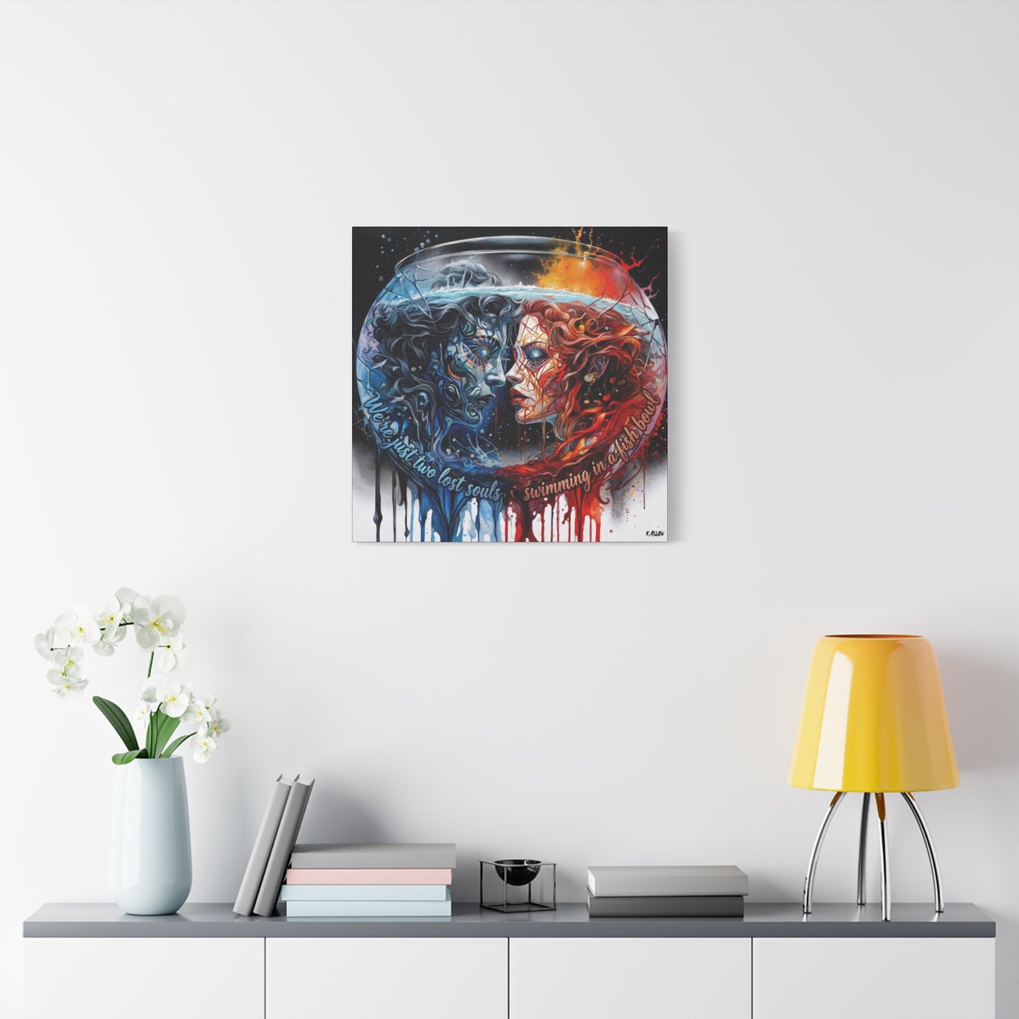Two Lost Souls Canvas Art — Matte Stretched Canvas Print
