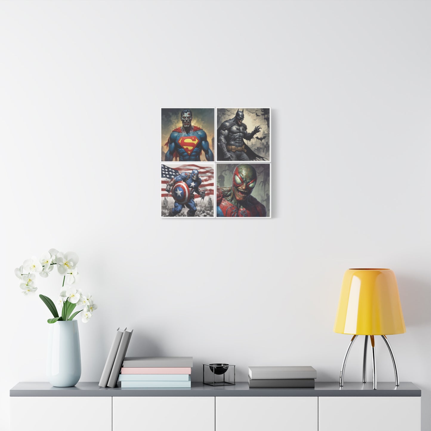 Zombie Heros Canvas Wall Art Print
