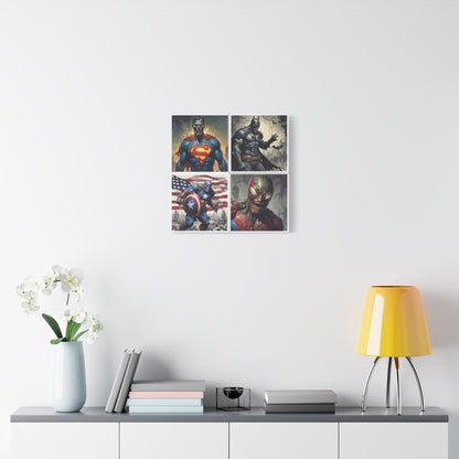 Zombie Heros Canvas Wall Art Print