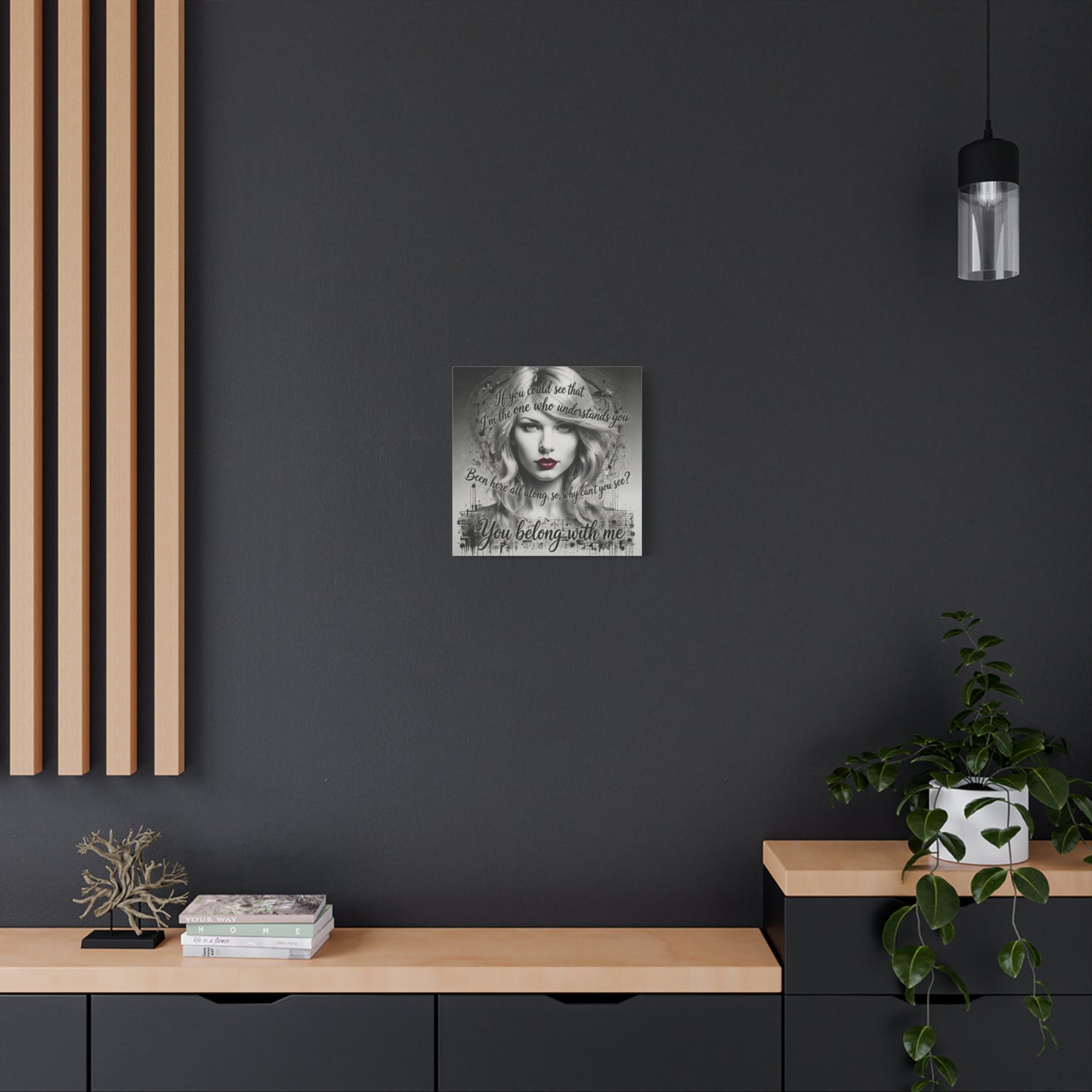 Swift Inspired "You Belong With Me" — Matte Stretched Canvas Wall Art