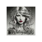 Swift Inspired Fine Art Poster — Monochrome Portrait with Lyrics "You Belong With Me"