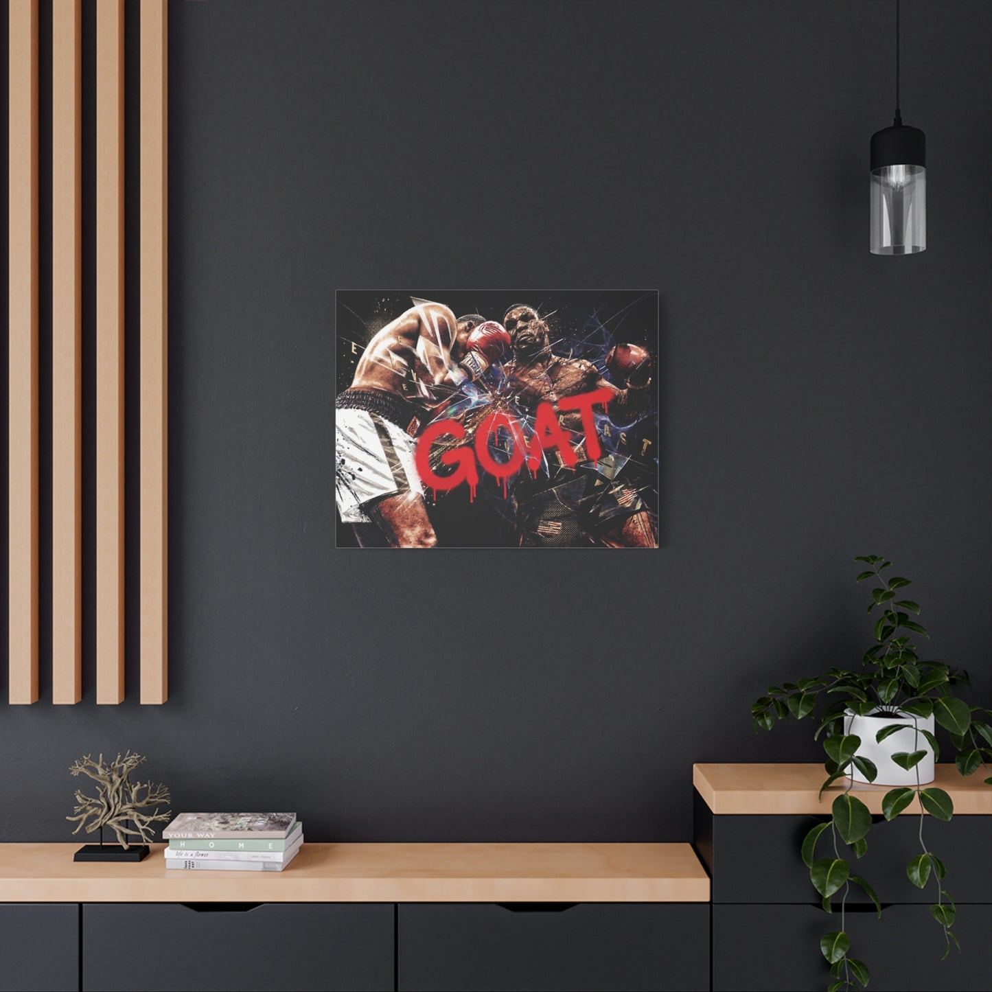 G.O.A.T. Boxer Canvas Wall Art Print