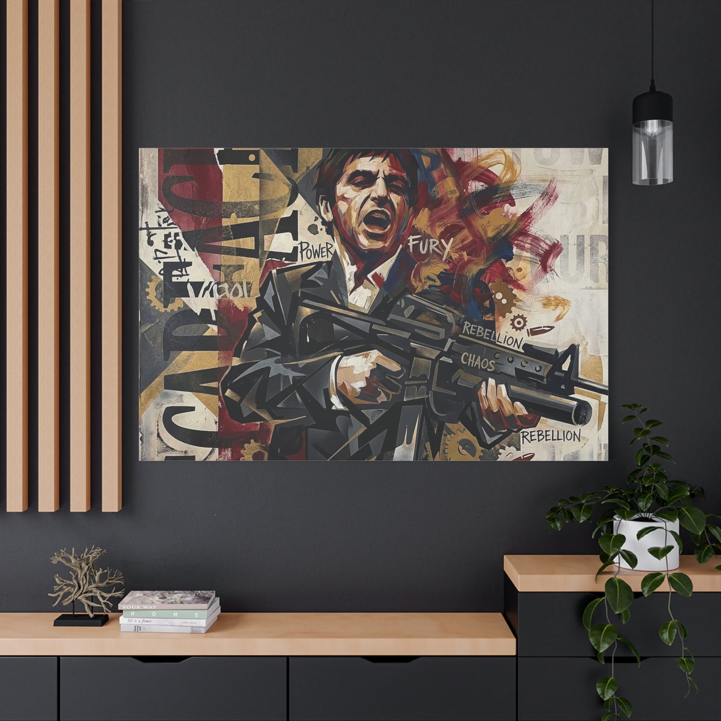 Tony's War Canvas Wall Art Print