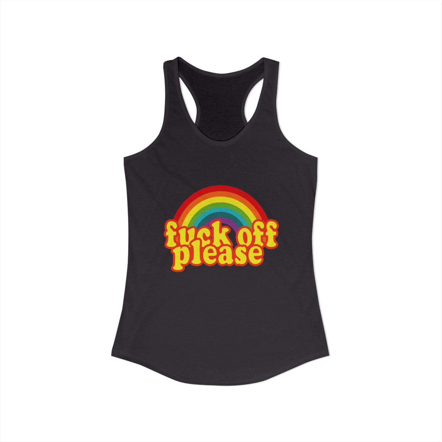 Women's Ideal "F*ck Off Please" Racerback Tank