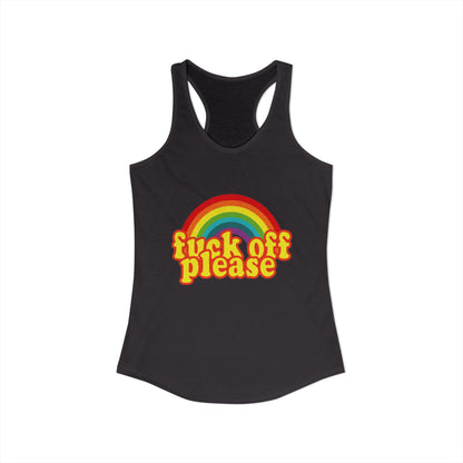 Women's Ideal "F*ck Off Please" Racerback Tank
