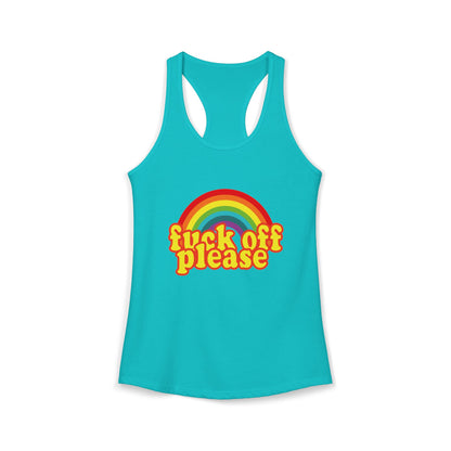 Women's Ideal "F*ck Off Please" Racerback Tank
