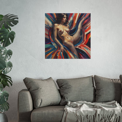 Fine Art Poster — Colorful Figurative Nude Art Print