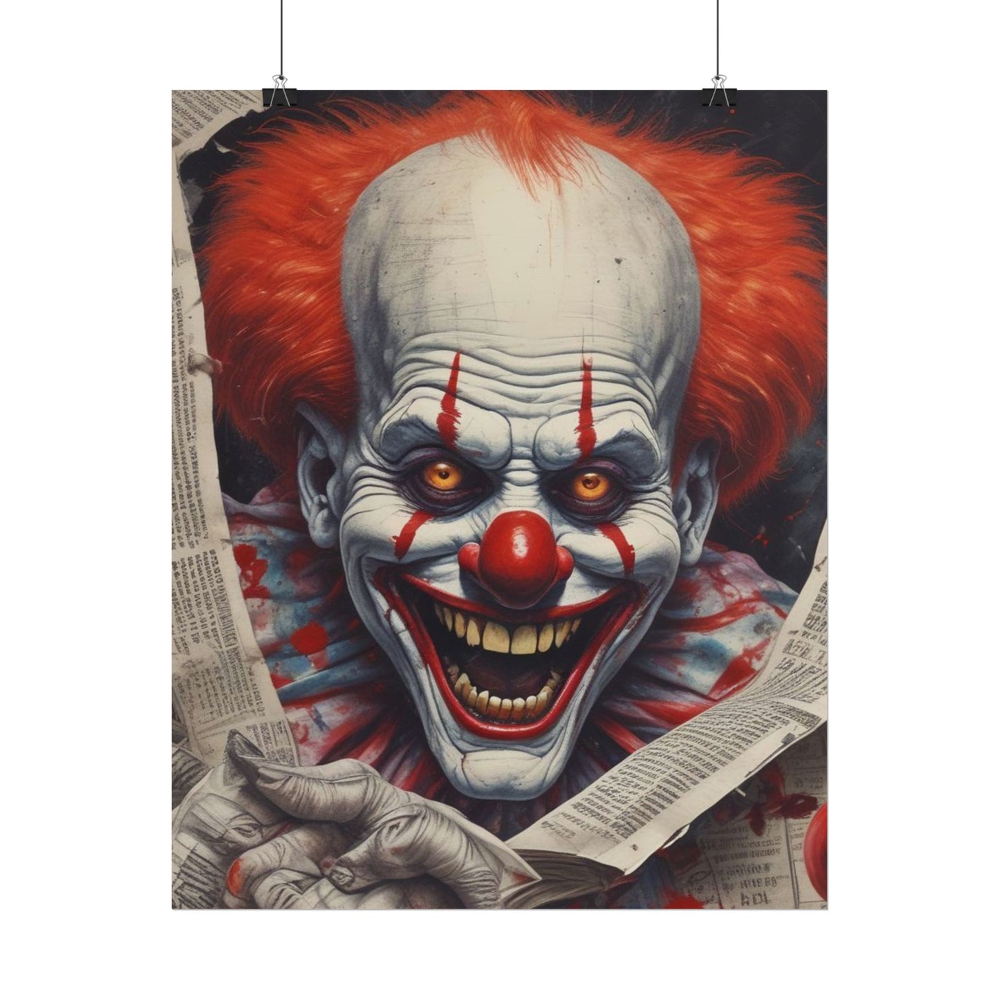 Pennywise Inspired Clown Rolled Posters