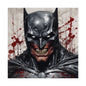 Horror Comic Fine Art Poster Print — Grinning Dark Knight Portrait