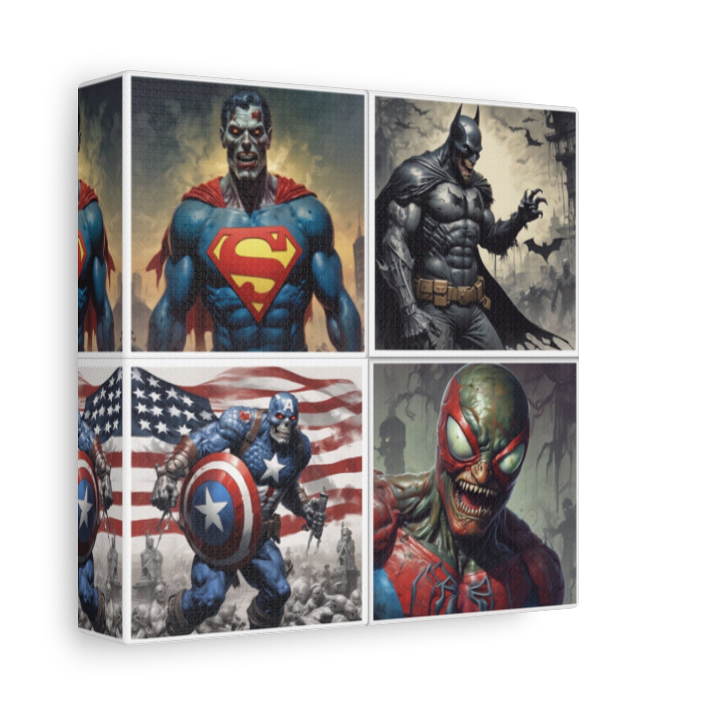 Zombie Heros Canvas Wall Art Print