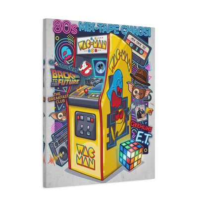 1980's Pop Culture Canvas Wall Art Print