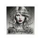 Swift Inspired Fine Art Poster — Monochrome Portrait with Lyrics "You Belong With Me"