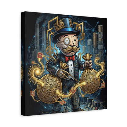 Rich Uncle Pennybags Canvas Wall Art Print