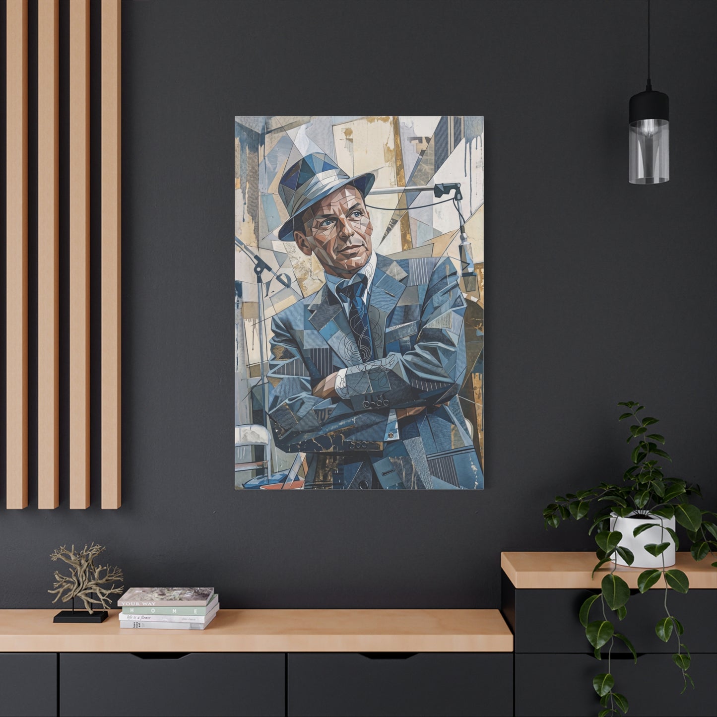 G.O.A.T Basketball Portrait Matte Canvas Wall Art, Stretched 1.25"