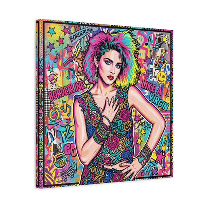 Queen of Pop Abstract Canvas Wall Art Print