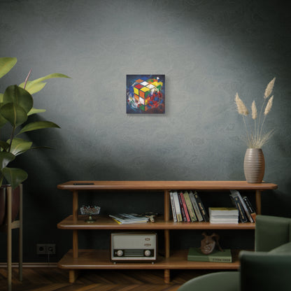 Magic Cube Abstract Canvas Wall Art Print — Matte Stretched Canvas