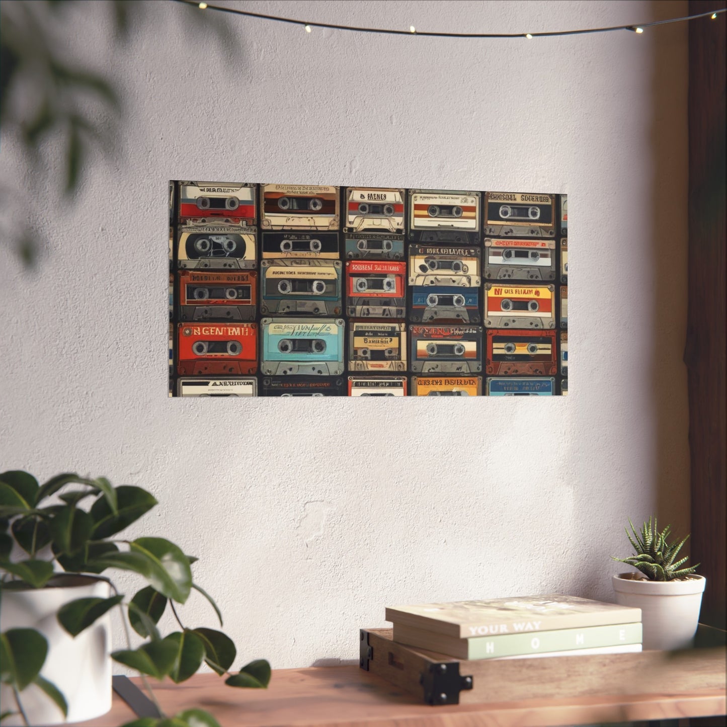 Cassette Tape Collage Fine Art Poster