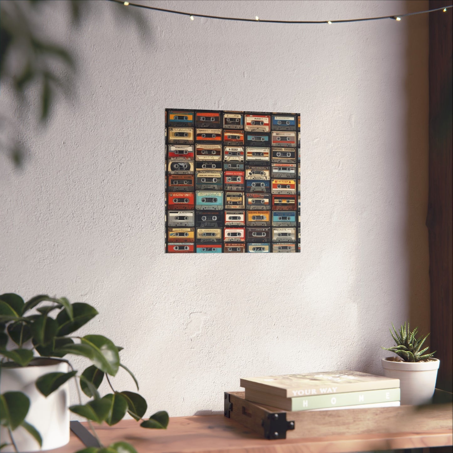 Cassette Tape Collage Fine Art Poster