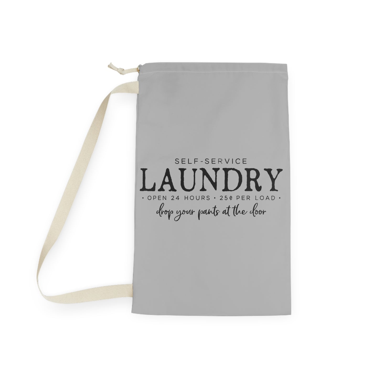 Laundry Bag – "Self-Service Laundry" Drawstring Tote for Dorms & Travel