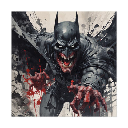 Batman Horror Art Poster Print — Dark Bloody Comic Fine Art Print