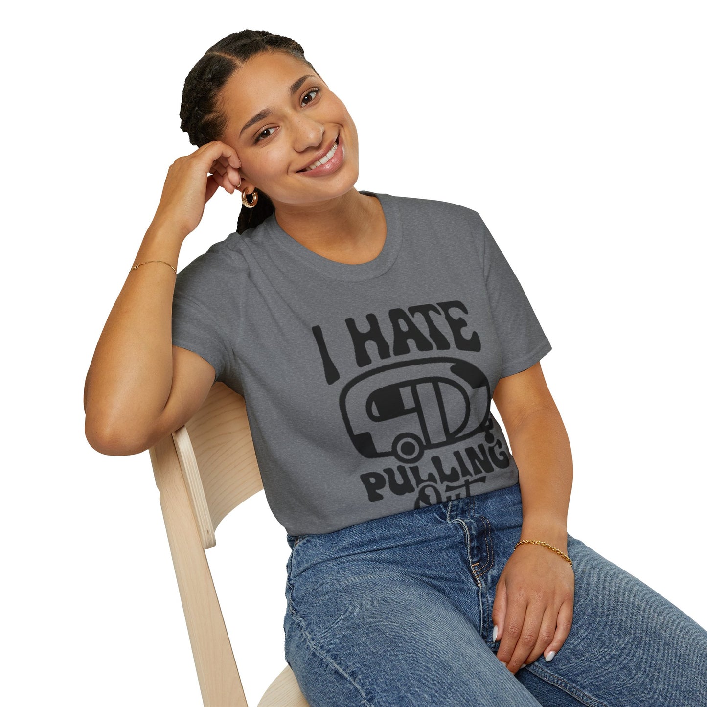 T-Shirt — “I Hate Pulling Out” Camper Graphic Tee