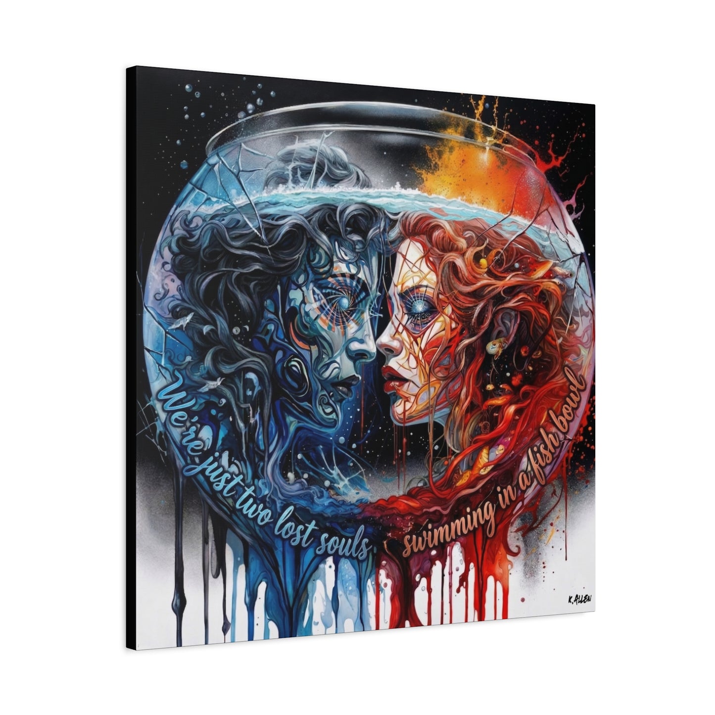 Two Lost Souls Canvas Art — Matte Stretched Canvas Print