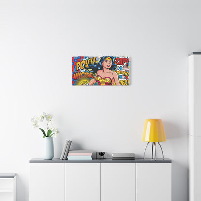 Comic Hero Abstract Canvas Wall Art — Matte Stretched 1.25"