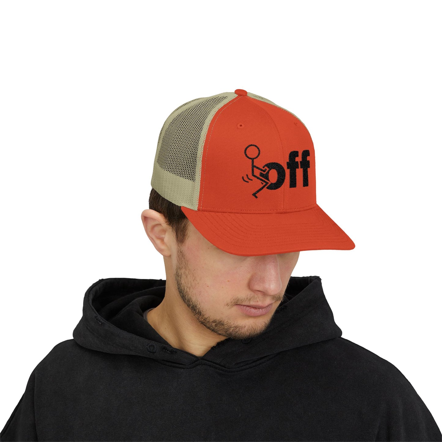 Trucker Hat — Stick Figure F*uck ‘Off’ Graphic Snapback