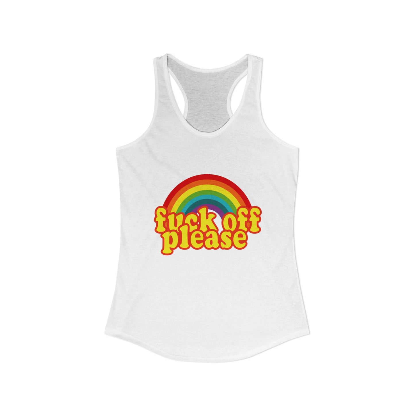 Women's Ideal "F*ck Off Please" Racerback Tank