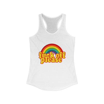Women's Ideal "F*ck Off Please" Racerback Tank