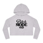 Cropped Hoodie — "Bitch Mode On" Graphic Crop Hooded Sweatshirt