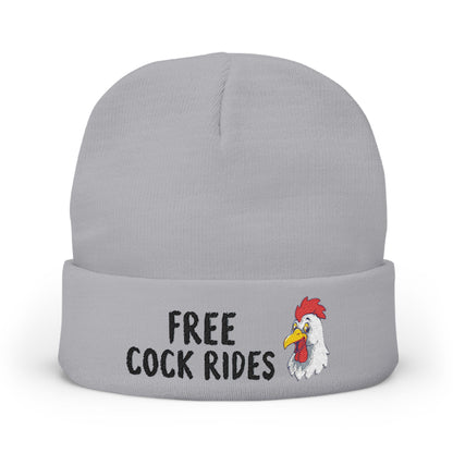 Knit Beanie "Free Cock Rides"
