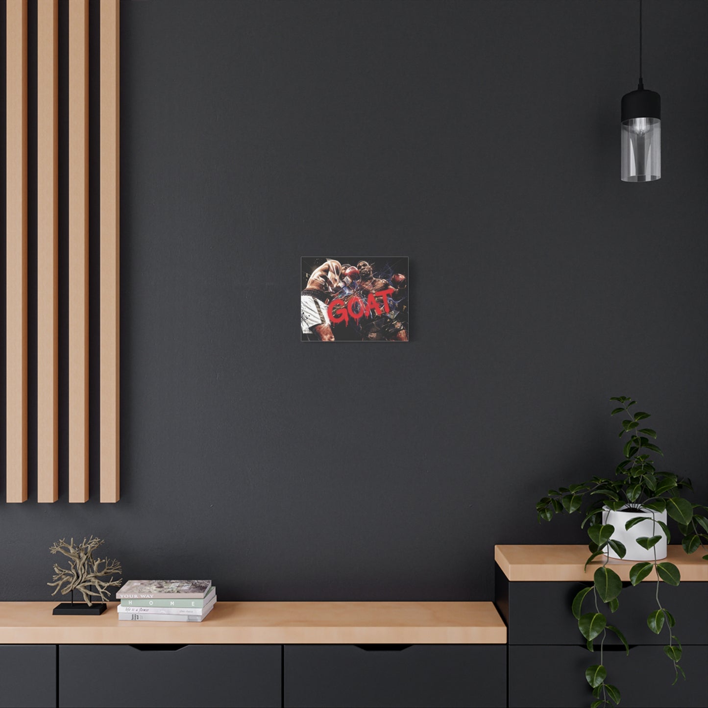 G.O.A.T. Boxer Canvas Wall Art Print