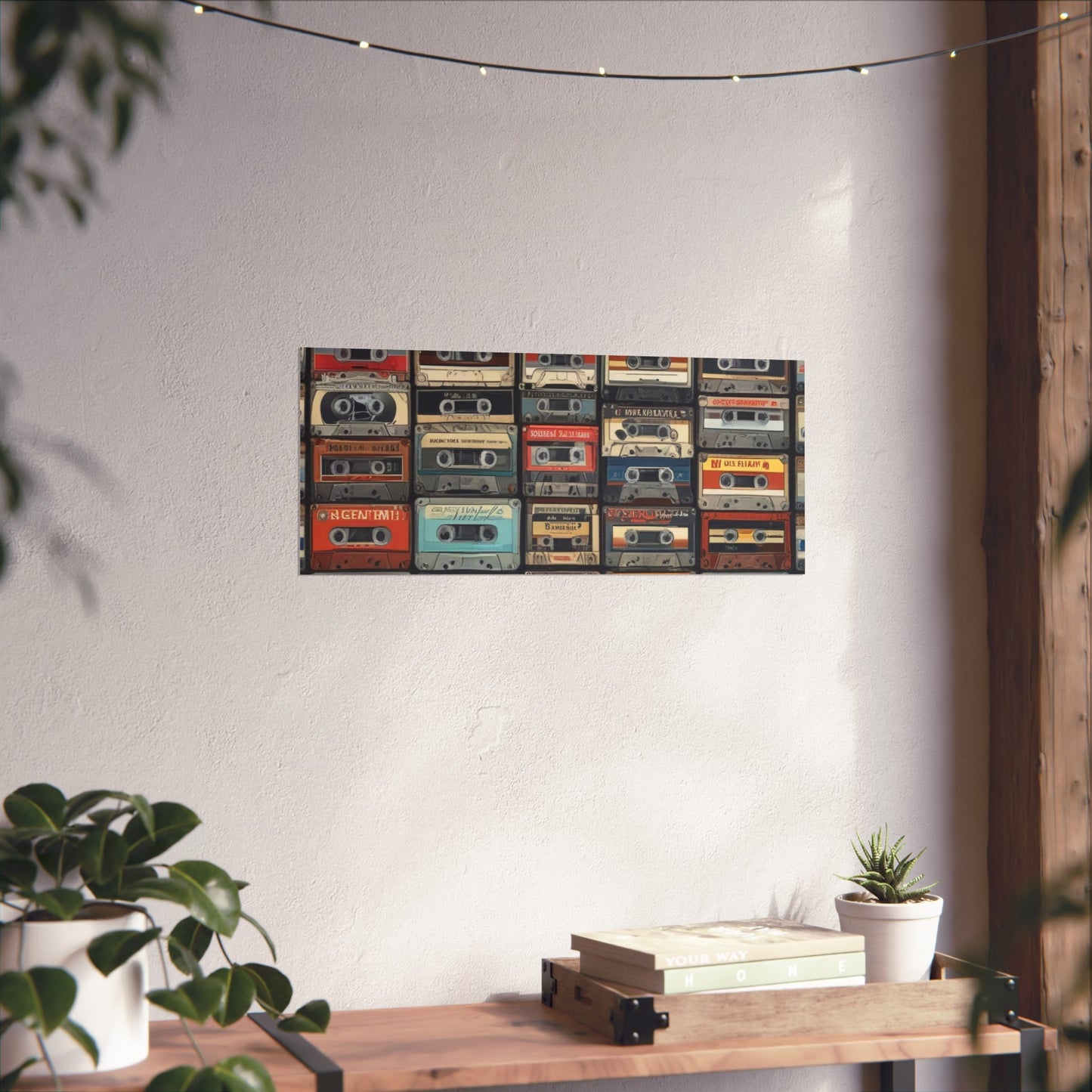 Cassette Tape Collage Fine Art Poster