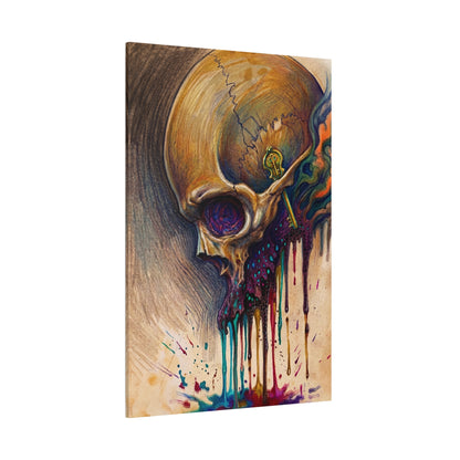 Skull Drip Matte Canvas Wall Art — Stretched 1.25"
