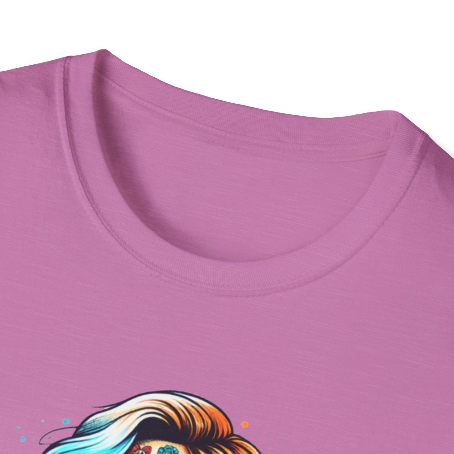 Cool Moms Club Skull T-Shirt — Colorful Day of the Dead Mom Graphic Tee